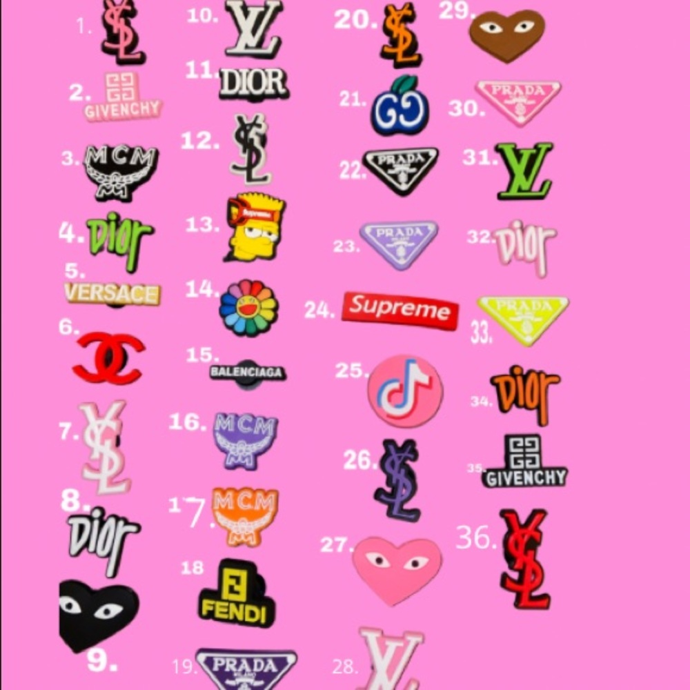 Croc Jibz $2.50 each Add in text which ones you want and how many
